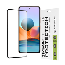  Techsuit - 111D Teljes Fedésű / Teljes Ragasztású Üveg - Xiaomi Redmi Note 10 Pro / Note 10 Pro Max - Fekete