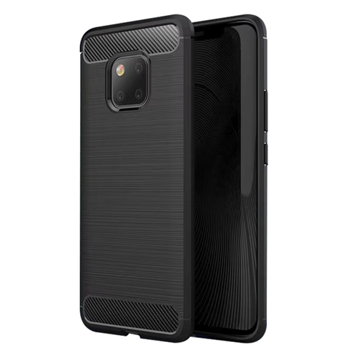 Techsuit - Szénszálas szilikon tok - Huawei Mate 20 Pro - Fekete Techsuit - Szénszálas szilikon tok - Huawei Mate 20 Pro - Fekete