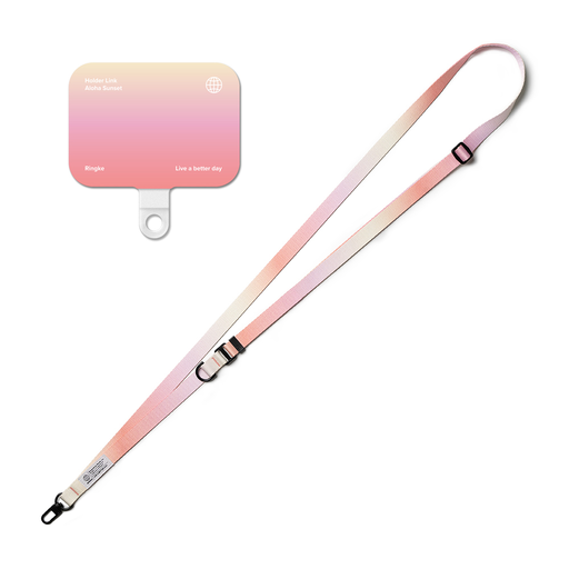  Ringke - Holder Link Snap Hook Lanyard Szíj - Keresztpántos Nyakpánt Telefon Tokokhoz - Aloha Naplemente