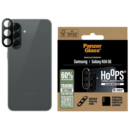 PanzerGlass Hoops Lencsevédő Edzett üveg Samsung Galaxy A56 5G - Átlátszó üvegfólia PanzerGlass Hoops Lencsevédő Edzett üveg Samsung Galaxy A56 5G - Átlátszó üvegfólia