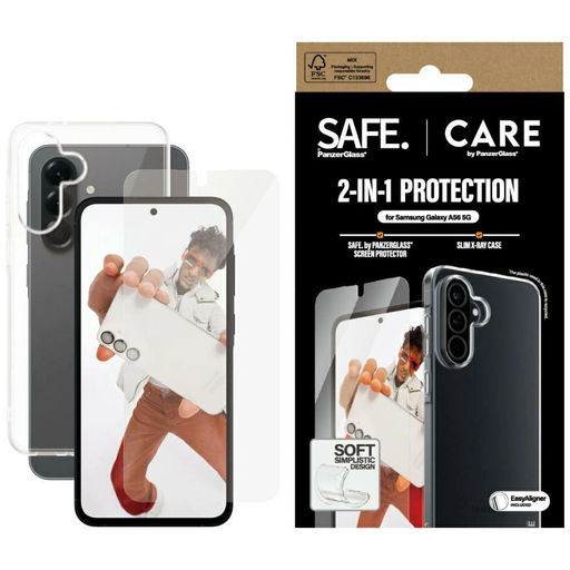 CARE by PanzerGlass Fashion 2in1 tok+üvegfólia Samsung Galaxy A56 5G - átlátszó CARE by PanzerGlass Fashion 2in1 tok+üvegfólia Samsung Galaxy A56 5G - átlátszó