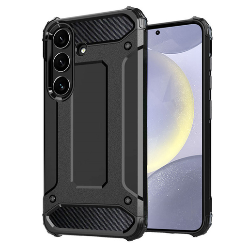Techsuit - Hibrid Páncél - Samsung Galaxy S24 - Fekete tok Techsuit - Hibrid Páncél - Samsung Galaxy S24 - Fekete tok