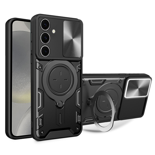 Techsuit - CamGuard Pro - Samsung Galaxy S24 - Fekete tok Techsuit - CamGuard Pro - Samsung Galaxy S24 - Fekete tok