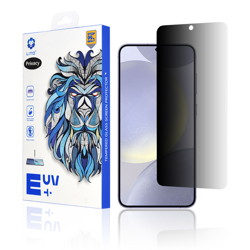Lito - 3D UV Üveg - Samsung Galaxy S24 Plus - Adatvédelmi üvegfólia Lito - 3D UV Üveg - Samsung Galaxy S24 Plus - Adatvédelmi üvegfólia