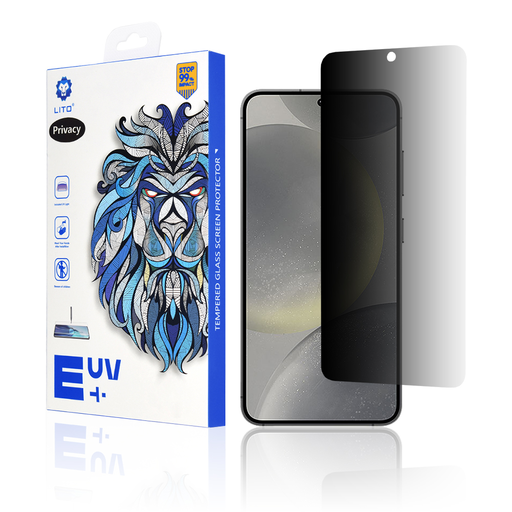 Lito - 3D UV Üveg - Samsung Galaxy S24 - Adatvédelem üvegfólia Lito - 3D UV Üveg - Samsung Galaxy S24 - Adatvédelem üvegfólia