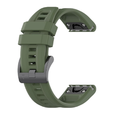 Szilikon szíj Garmin Fenix 3/3HR/5X/6X/6X Pro/7X/7X Pro sötétzöld