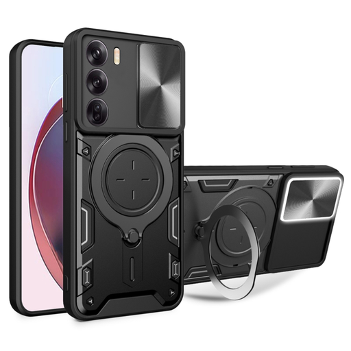 Techsuit - CamGuard Pro - Oppo Reno12 Pro - Fekete tok Techsuit - CamGuard Pro - Oppo Reno12 Pro - Fekete tok