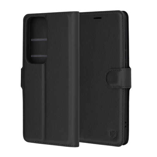Techsuit - Bőr Fólia - Oppo Reno12 Pro - Fekete tok Techsuit - Bőr Fólia - Oppo Reno12 Pro - Fekete tok