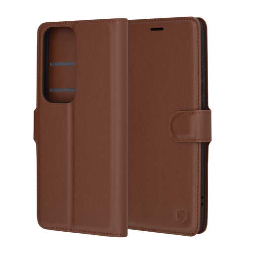 Techsuit - Bőr Tok - Oppo Reno12 Pro - Barna tok Techsuit - Bőr Tok - Oppo Reno12 Pro - Barna tok