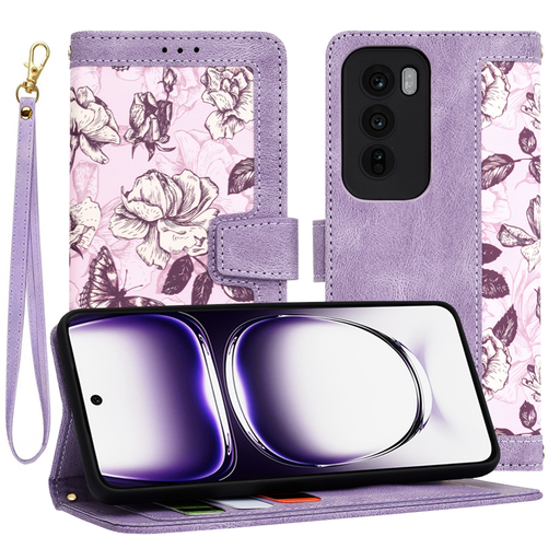 Techsuit - FlipCraft - Oppo Reno12 - Titokzatos lila tok Techsuit - FlipCraft - Oppo Reno12 - Titokzatos lila tok