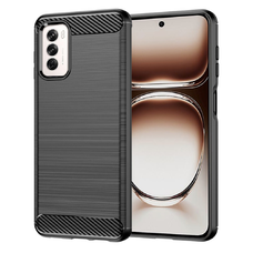  Techsuit - Karbon Szilikon - Oppo Reno12 - Fekete tok