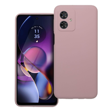 SILICONE 2mm tok Motorola Moto G54 5G készülékhez homok rózsaszín