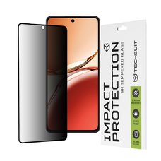  Techsuit - 111D Teljes Ragasztású Adatvédelmi Fólia - Oppo Reno12 F 4G / Reno12 F 5G / Reno12 FS - Fekete üvegfólia