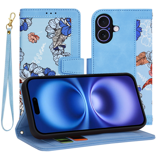 Techsuit - FlipCraft - iPhone 16 - Élénk Kék tok Techsuit - FlipCraft - iPhone 16 - Élénk Kék tok