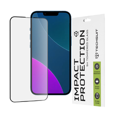  Techsuit - 111D Teljes Fedés / Teljes Ragasztás Üveg - iPhone 13 mini - Fekete