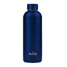 Puro Hot-Cold Thermal rozsdamentes acél vizesüveg, kulacs 500ml (Metallic Deep Blue)
