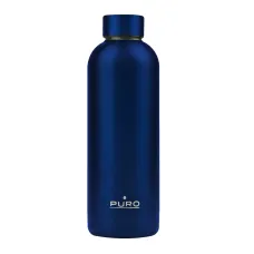 Puro Hot-Cold Thermal rozsdamentes acél vizesüveg, kulacs 500ml (Metallic Deep Blue)