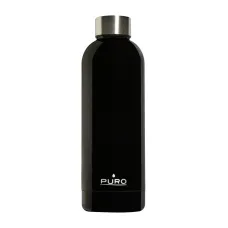 Puro Hot-Cold Thermal rozsdamentes acél vizesüveg, kulacs 500ml (Shiny Black)