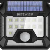 Blitzwolf BW-OLT3 kültéri napelemes 2xLED lámpa mozgásérzékelővel fekete - 2. kép