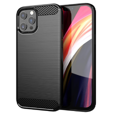  Techsuit - Karbon Szilikon - iPhone 13 Pro Max - Fekete tok