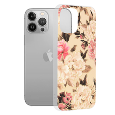  Techsuit - Márvány Sorozat - iPhone 13 Pro Max - Mary Berry Natúr tok