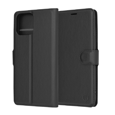  Techsuit - Bőr Tok - iPhone 13 Pro Max - Fekete tok