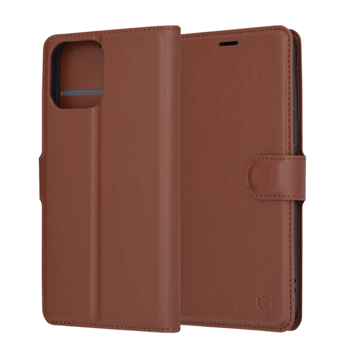 Techsuit - Bőr Tok - iPhone 13 Pro Max - Barna tok Techsuit - Bőr Tok - iPhone 13 Pro Max - Barna tok