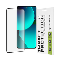  Techsuit - 111D Teljes Borítású / Teljes Ragasztású Üveg - Xiaomi 13T / 13T Pro - Fekete üvegfólia
