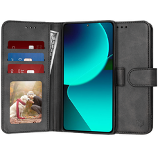  Techsuit - Naptár füzet - Xiaomi 13T / 13T Pro - Fekete tok
