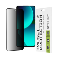  Techsuit - 111D Adatvédelmi Teljes Ragasztás - Xiaomi 13T / 13T Pro - Fekete üvegfólia