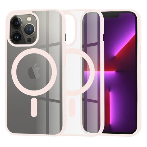 iPhone 13 Pro Natúr Rózsaszín Techsuit MagSafe Pro tok iPhone 13 Pro Natúr Rózsaszín Techsuit MagSafe Pro tok