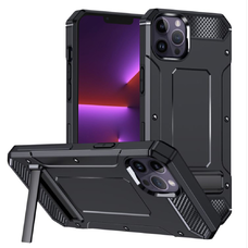  Techsuit - Hibrid Páncél Kitámasztóval - iPhone 13 Pro - Fekete tok