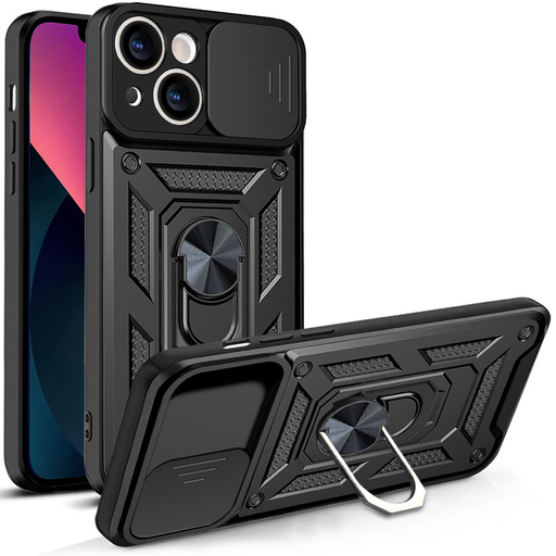 Techsuit - CamShield sorozat - iPhone 13 - Fekete tok Techsuit - CamShield sorozat - iPhone 13 - Fekete tok