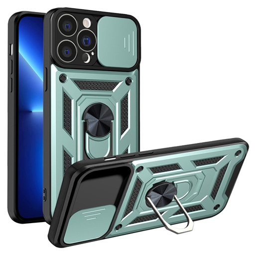 Techsuit - CamShield Sorozat - iPhone 13 Pro - Zöld tok Techsuit - CamShield Sorozat - iPhone 13 Pro - Zöld tok