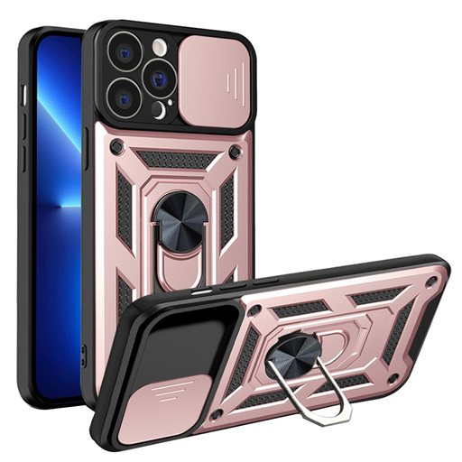 Techsuit - CamShield sorozat - iPhone 13 Pro Max - Rózsaarany tok Techsuit - CamShield sorozat - iPhone 13 Pro Max - Rózsaarany tok