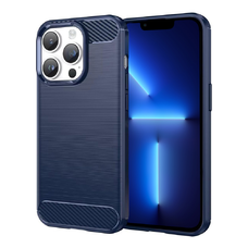  Techsuit - Karbon Szilikon - iPhone 13 Pro Max - Kék tok