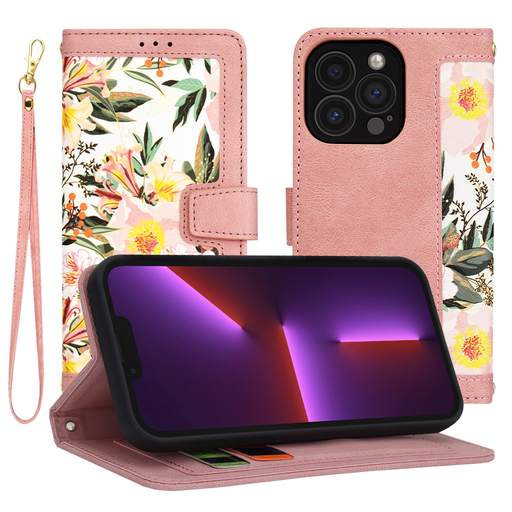 Techsuit - FlipCraft - iPhone 13 Pro - Édes Szív Rózsaszín tok Techsuit - FlipCraft - iPhone 13 Pro - Édes Szív Rózsaszín tok