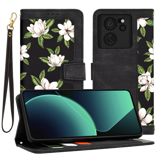 Techsuit - FlipCraft - Xiaomi 13T / 13T Pro - A hajnal virágai tok Techsuit - FlipCraft - Xiaomi 13T / 13T Pro - A hajnal virágai tok