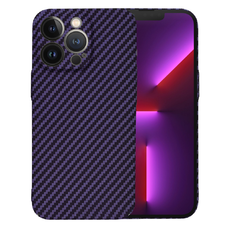  Techsuit - Karbonit Szálburok - iPhone 13 Pro - Lila tok