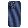  Techsuit - Karbonit SzálasHéj - iPhone 14 Pro Max - Ciánkék tok - 1. kép