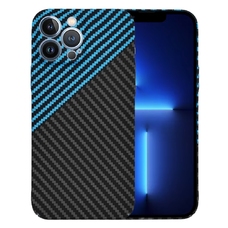  Techsuit - Karbonit Szálhéj - iPhone 13 Pro Max - Kék Impulzus tok
