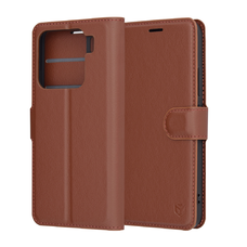  Techsuit - Bőr Tok - Xiaomi 15 - Barna tok