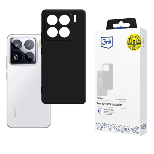 3mk Matt Case Xiaomi 15 Pro tok - fekete 3mk Matt Case Xiaomi 15 Pro tok - fekete