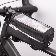 Vodotesná cyklistická rámová taška s držiakom na telefón čierna Vodotesná cyklistická rámová taška s držiakom na telefón čierna