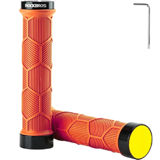 Rockbros 40720007004 biciklis markolatok reflektorral - narancssárga