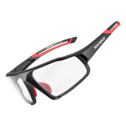 Rockbros SP216BK fotokróm UV400 kerékpáros szemüveg - fekete és piros