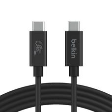 Belkin Connect USB4 kábel, 240 W + 20 Gbps 2m - Fekete