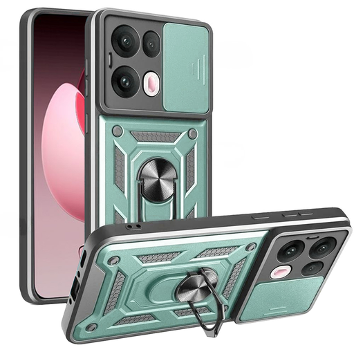 Techsuit - CamShield Sorozat - Oppo Reno13 Pro - Zöld tok Techsuit - CamShield Sorozat - Oppo Reno13 Pro - Zöld tok
