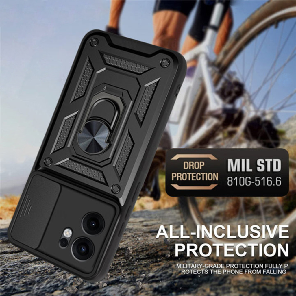  Techsuit - CamShield sorozat - Oppo Reno13 F 4G / Reno13 F 5G / Reno13 FS 5G - Rózsaarany tok - 5