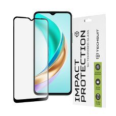  Techsuit - 111D Teljes Fedésű / Teljes Ragasztású Üveg - Honor X6b - Fekete üvegfólia